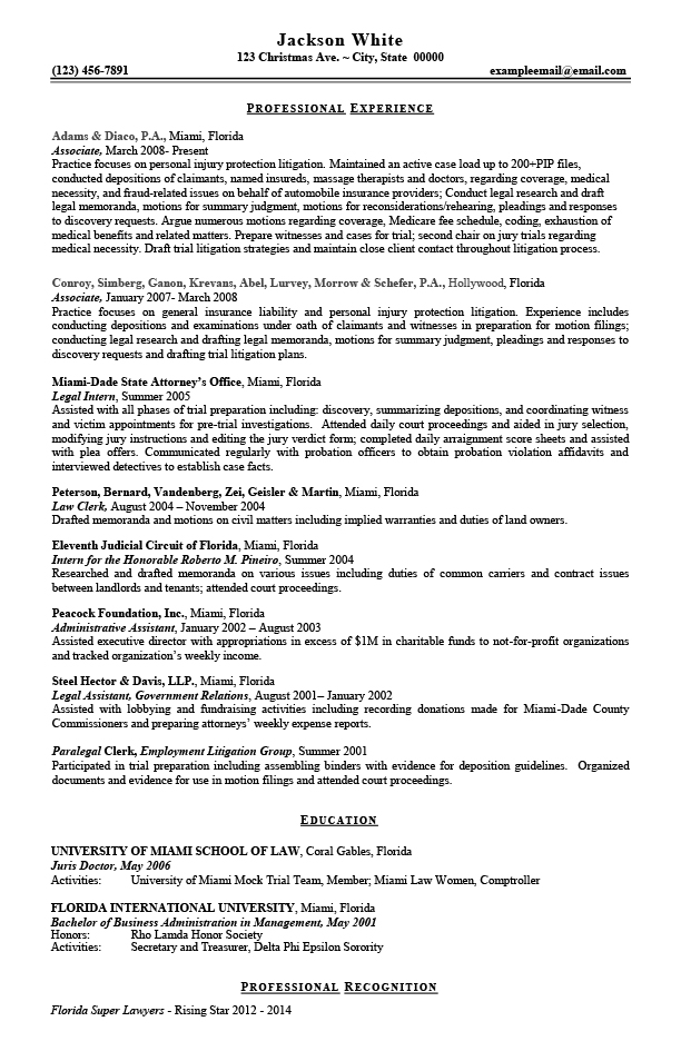 government attorney resume samples